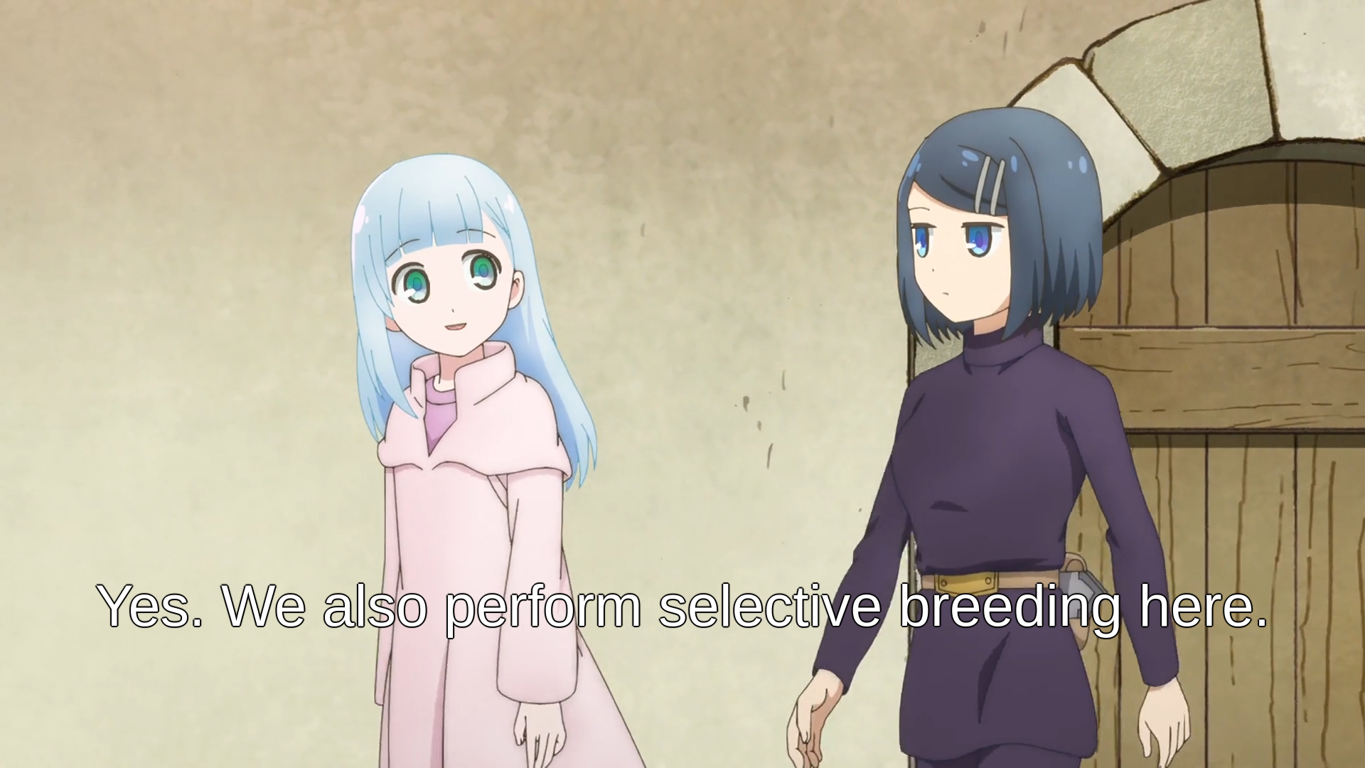 "Yes we also perform selective breeding here"