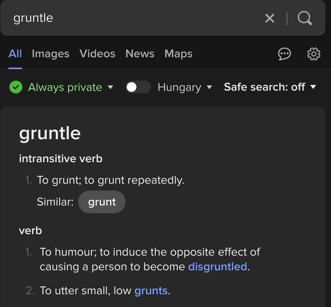 gruntle