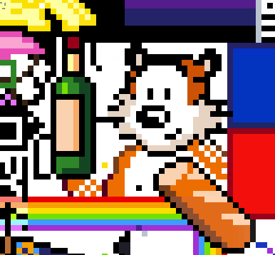 Hobbes pixel art from Fediverse Canvas