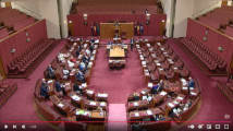 elevated photo of the Australian Senate